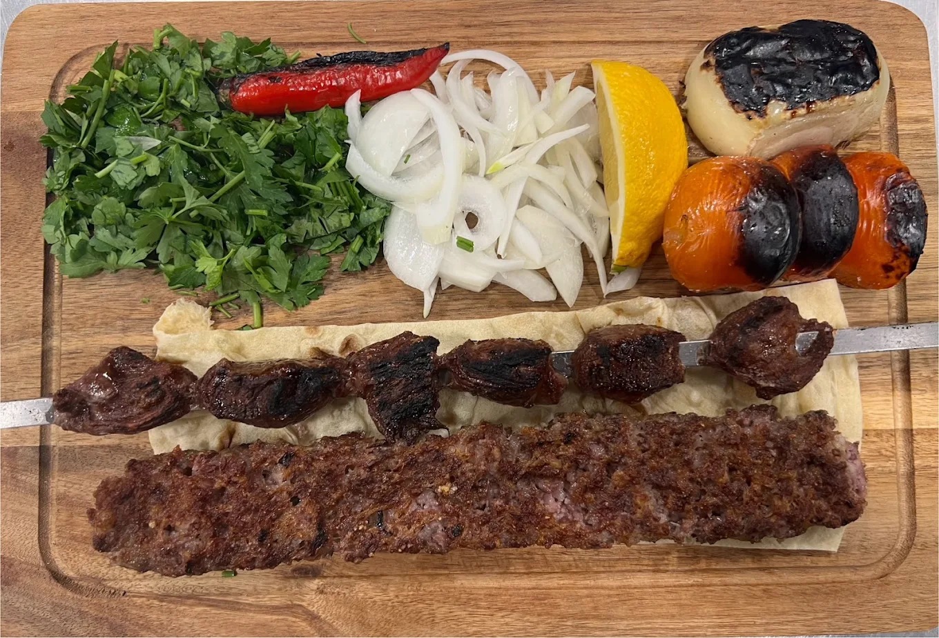 Gerechten van Restaurant Diwan